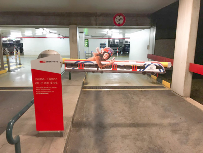 Bras de barrières CFF